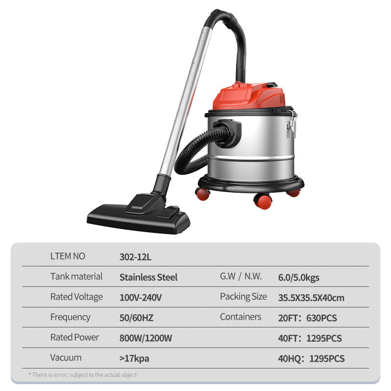 Aspirateur d'usine OEM Aspirateur électrique portable 12L Aspirateur 240V avec cordon