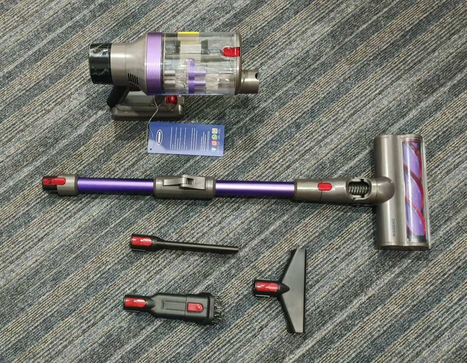 Aspirateur à tapis sans fil 7 en 1 , aspirateur électrique à manche S702, aspirateur à main, brosse de nettoyage pour voiture, aspirateur sec