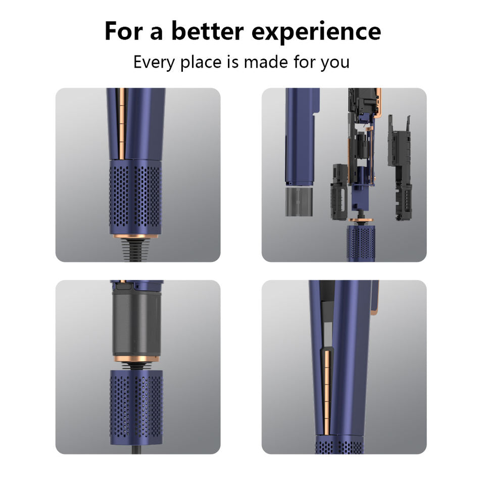 Sèche-cheveux multifonctionnel Mesky pour femmes, professionnel, avec micro-interrupteur