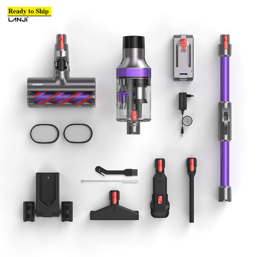 Aspirateur à tapis sans fil 7 en 1 , aspirateur électrique à manche S702, aspirateur à main, brosse de nettoyage pour voiture, aspirateur sec